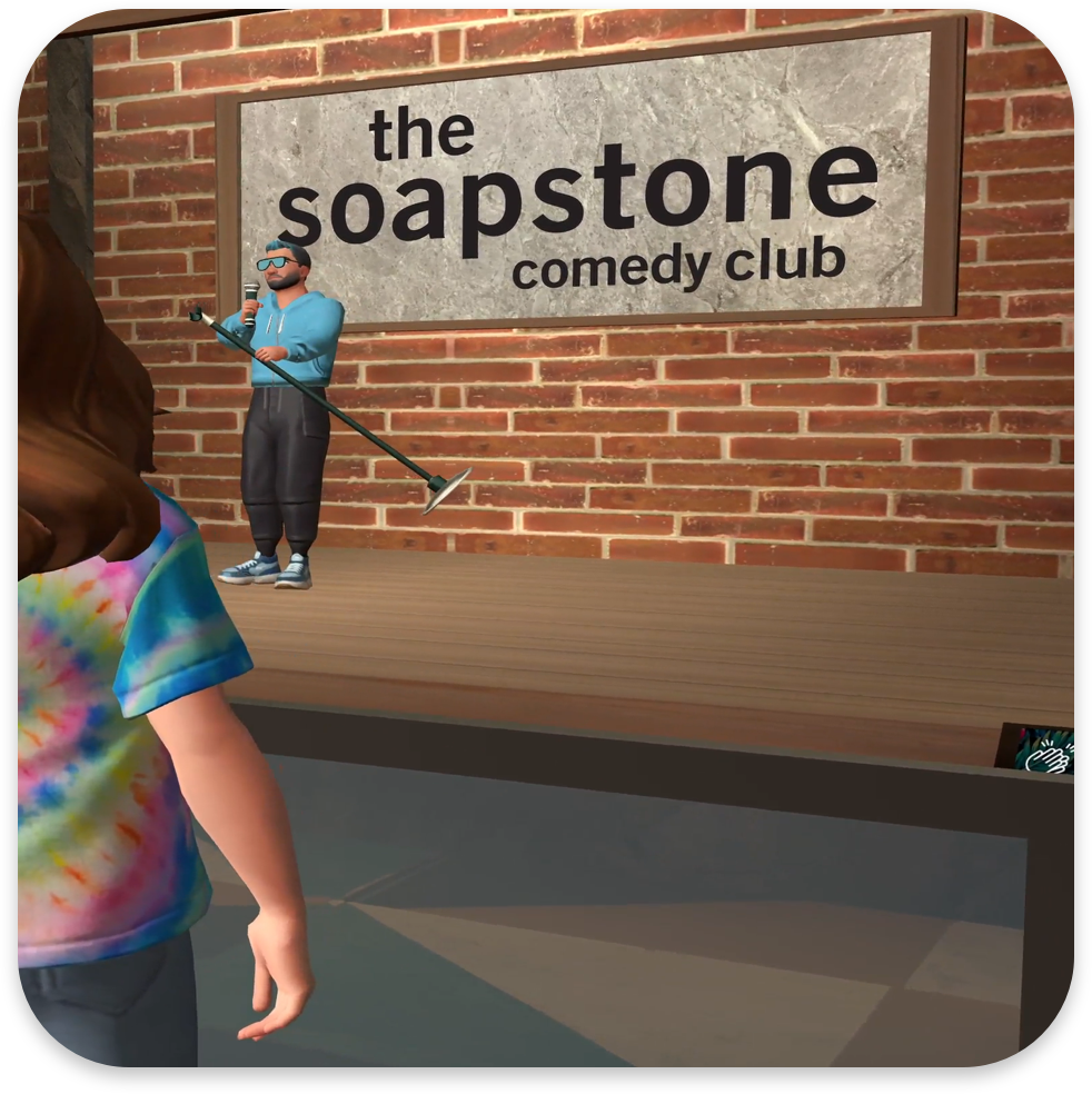 Collage of screen shots from the Soapstone Club